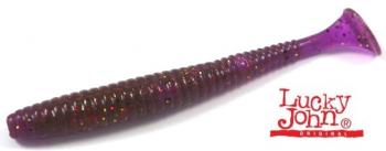 Lucky John S-Shad Tail 3.8` - 9.7cm - Purple Plum